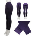 Women's Footless Fleece Lined Leggings Purple OSFM